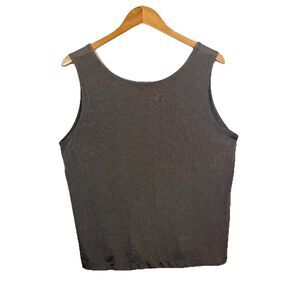 Chico's DarkTaupe Scoop Neck Tank Camisole